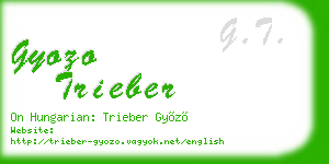 gyozo trieber business card